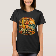 Surf Shack Surfar Pin-Up | Rid Vågorna Strand