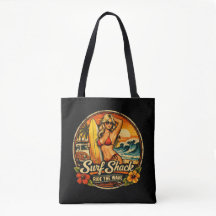Surf Shack Surfar Pin-Up | Rid Vågorna Strand