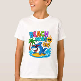 🌊 Surf Shark Tecknad För Sommar Glädje 🏄 T Shirt
