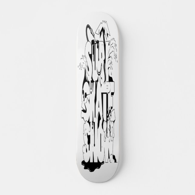 Surf Skate Snow Skateboard Bräda 19,5 Cm (Framsida)