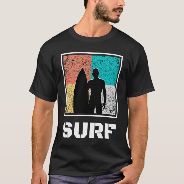 Surf Surfing Surfer T Shirt (Framsida)