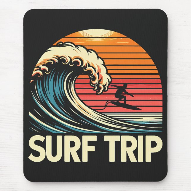 Surf Trip rétro sunset Musmatta (Framsidan)