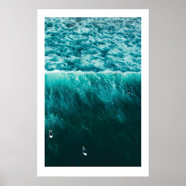 Surf Triptych Art Prints Scandi Ocean Beach Poster (Framsidan)