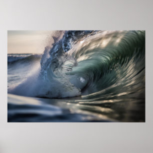 Surf våg ocean poster