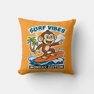 Surf vibes - monkey edition kudde