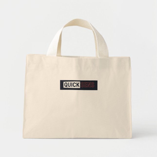 Surf Vibes Tote Bag – Strandstil Canvasväska – Oce Mini Tygkasse (Framsidan)