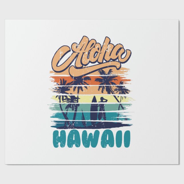 Surfa - Aloha Hawaii Presentpapper (Platt)