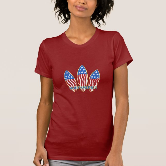 Surfa America Dam T-shirts (Framsida)