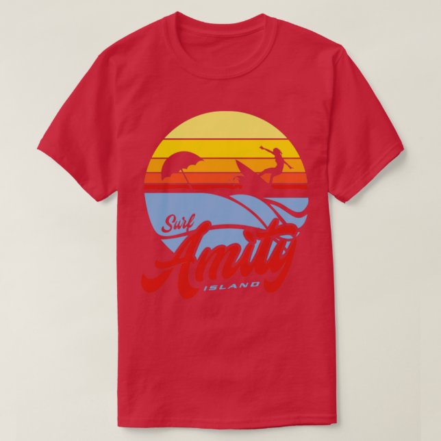 Surfa Amity Island T Shirt (Design framsida)