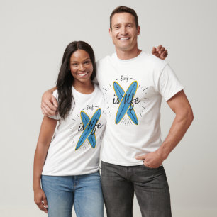 Surfa är Life - Korsade surfbrädor över Vinkara ha T Shirt