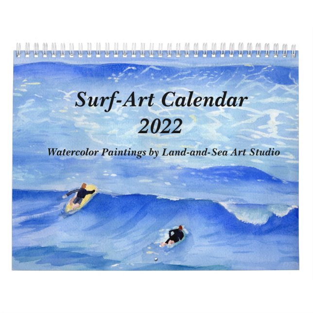 Surfa-Art Watercolor Paintings Calendar 2022 Kalender (Omslag)