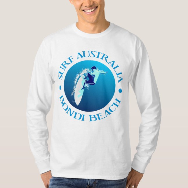 Surfa Australien (Bondi) T Shirt (Framsida)