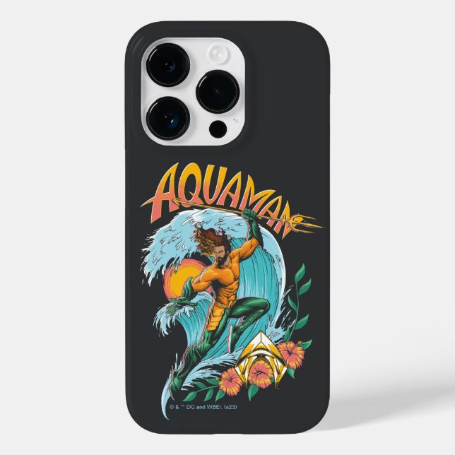 Surfa av Aquaman och Trident Stigning Graphic (Baksida)