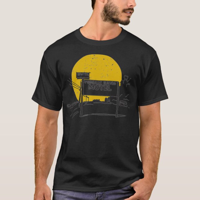 Surfa av Vintagen Topanga Ranch Motel T Shirt (Framsida)