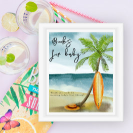 Surfa, babydusch - Bokar för baby Poster