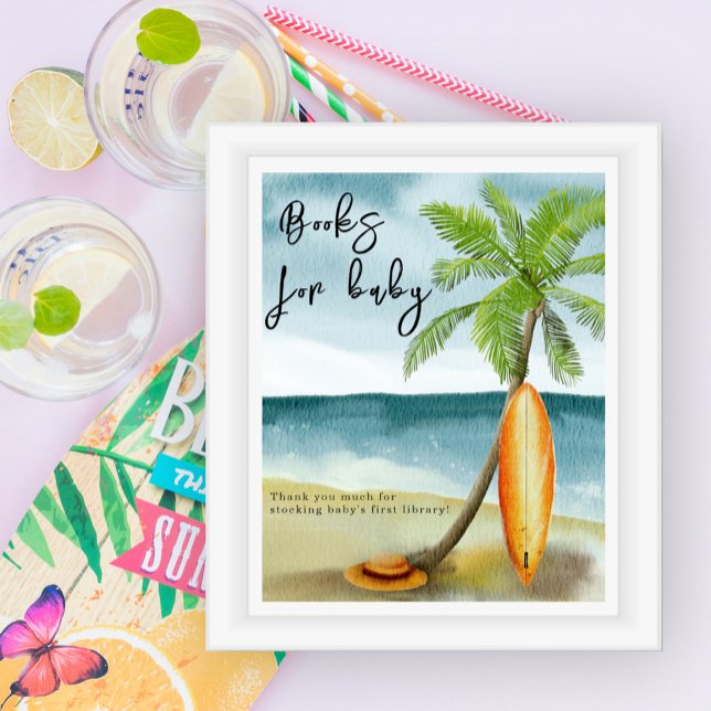 Surfa, babydusch - Bokar för baby Poster (Skapare uppladdad)