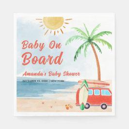 Surfa Beach Baby ombord på babyskor Pappersservett
