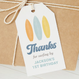 Surfa Beach Barns födelsedag Party Presentetikett