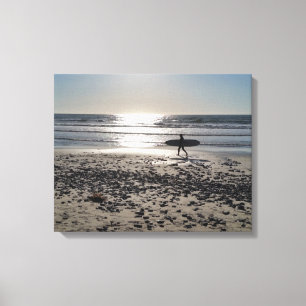 Surfa Beach, Carlsbad, CA Canvastryck