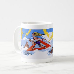 Surfa Bermuda-triangeln mugg