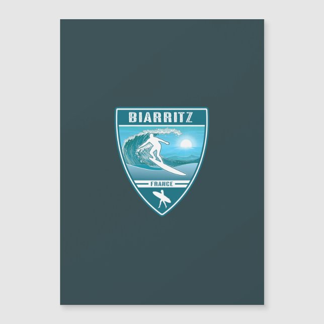 Surfa Biarritz Frankrike (Framsida)