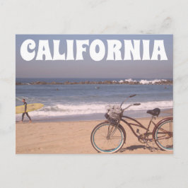 Surfa Bicycle California Beach Vykort