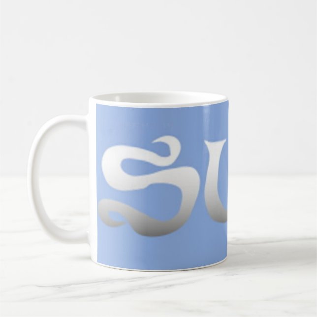 Surfa blå mugg (Vänster)