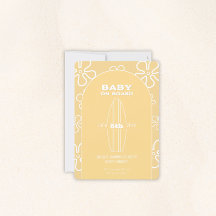 Surfa Board Baby Shower - Anpassningsbar Gender Ne