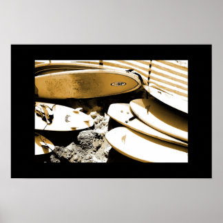 SURFA BOARD PHOTOGRAPH POSTER