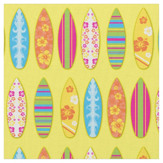 Surfa Boot Cute Tropical Beach Sports Tyg (Närbild)