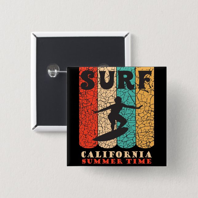 Surfa California Knapp (Framsida & baksida)
