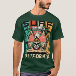 Surfa California Skull & Handflatan Graphic T-Shir T Shirt