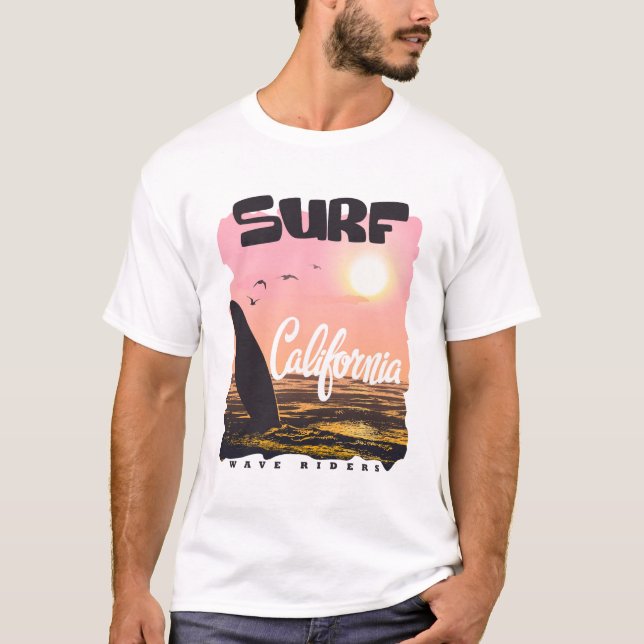 Surfa California Wave Riders T-Shirt (Framsida)
