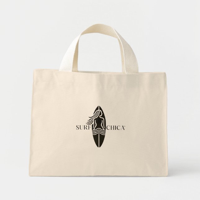 Surfa Chica® Tote Bag - Kustlivsstil Canvas Ca Mini Tygkasse (Framsidan)