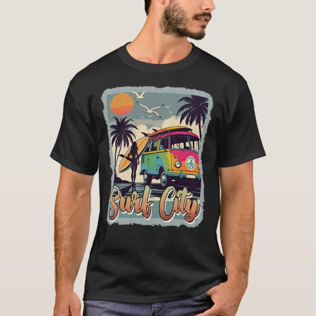 Surfa City Graphics T Shirt (Framsida)