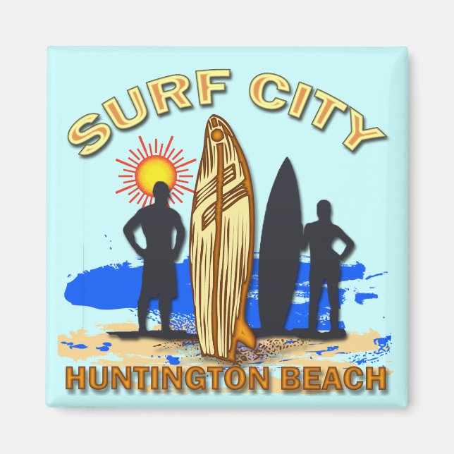 SURFA CITY HUNTINGTON BEACH MAGNET (Framsidan)