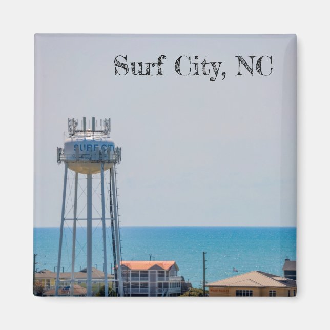 Surfa City, NC Magnet (Framsidan)