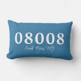 Surfa City NJ 08008 Pillow, New Home Gift, Zip Cod Lumbarkudde