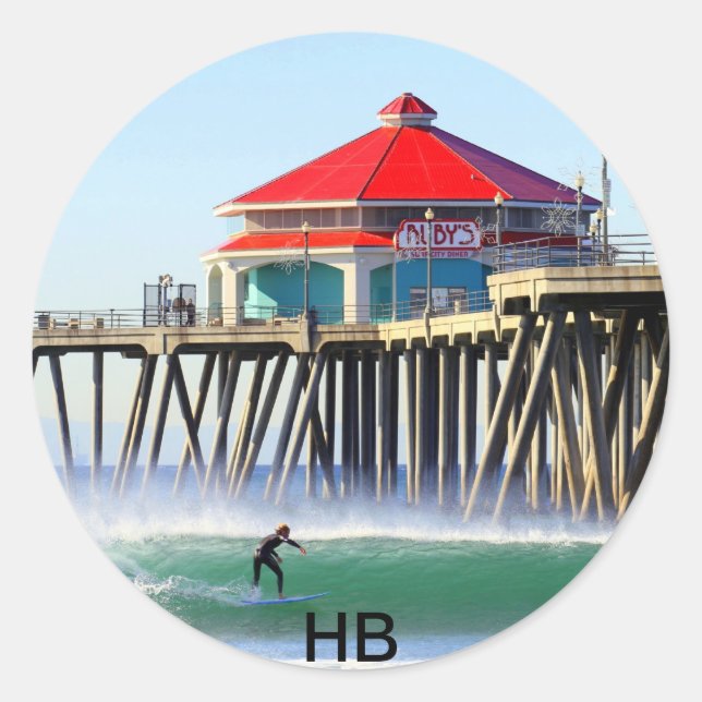 Surfa City Runt Klistermärke (Framsida)