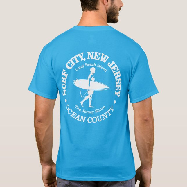Surfa City (surfer) T Shirt (Baksida)