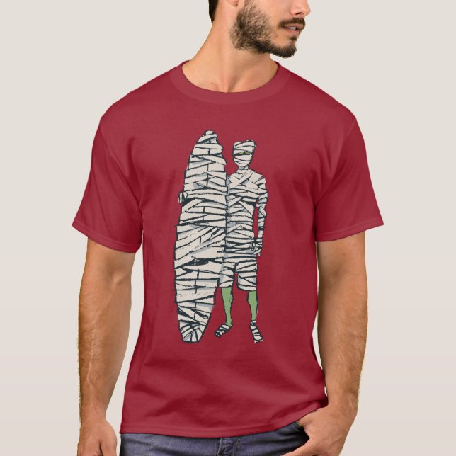 Surfa den Halloween mamman Tee (Framsida)