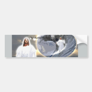Surfa den Jesus bildekalen Bildekal