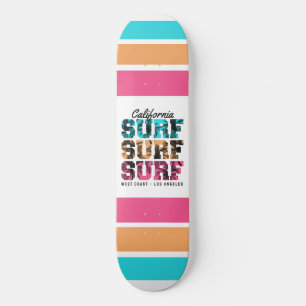 Surfa Dreams: California Sunset Edition Mini Skateboard Bräda 18,5 Cm