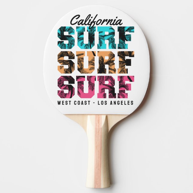 Surfa Dreams: California Sunset Edition Pingisracket (Framsidan)