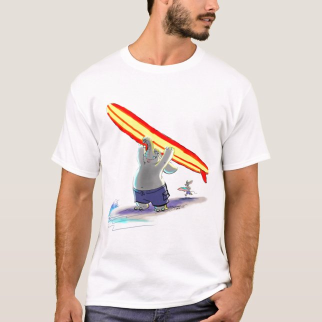 surfa elefanten tee (Framsida)