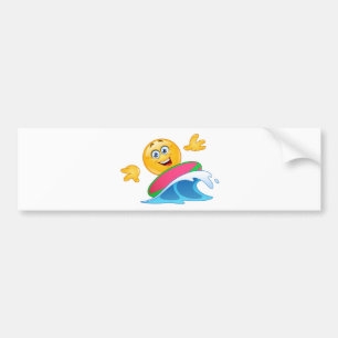 surfa emoji bildekal