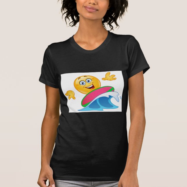 surfa emoji t shirt (Framsida)