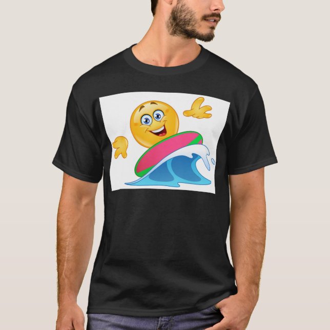 surfa emoji t-shirt (Framsida)