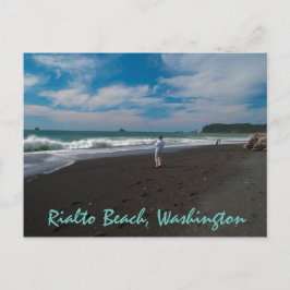 Surfa Fishers Rialto Beach, Washington Vykort