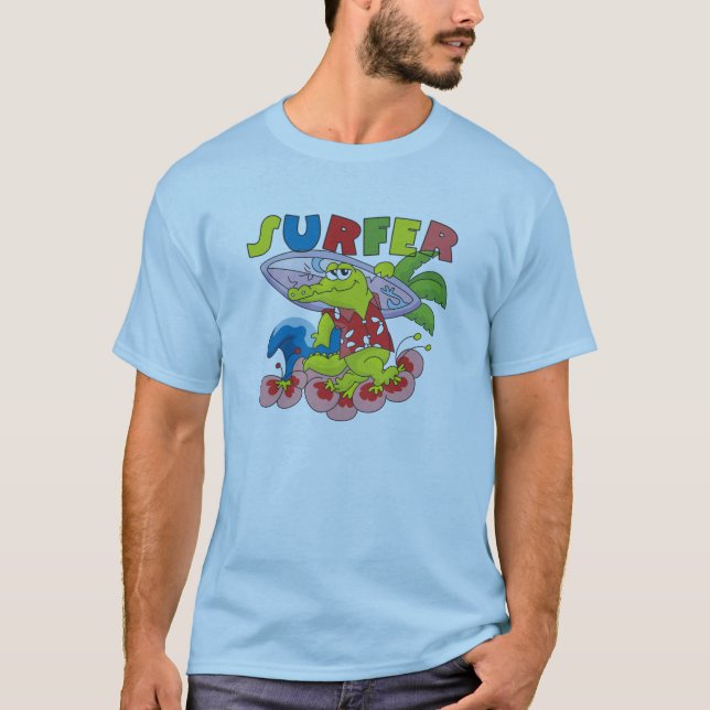 Surfa för alligator t shirt (Framsida)